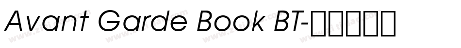 Avant Garde Book BT字体转换